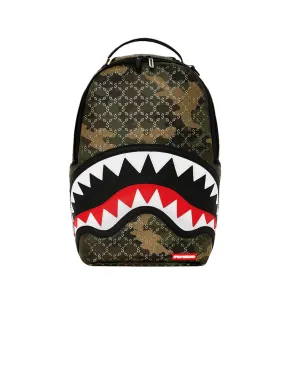 $ Pattern Over Camo Backpack - Multicolor