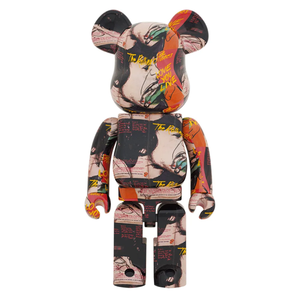 1000% Bearbrick The Rolling Stones Love You Live