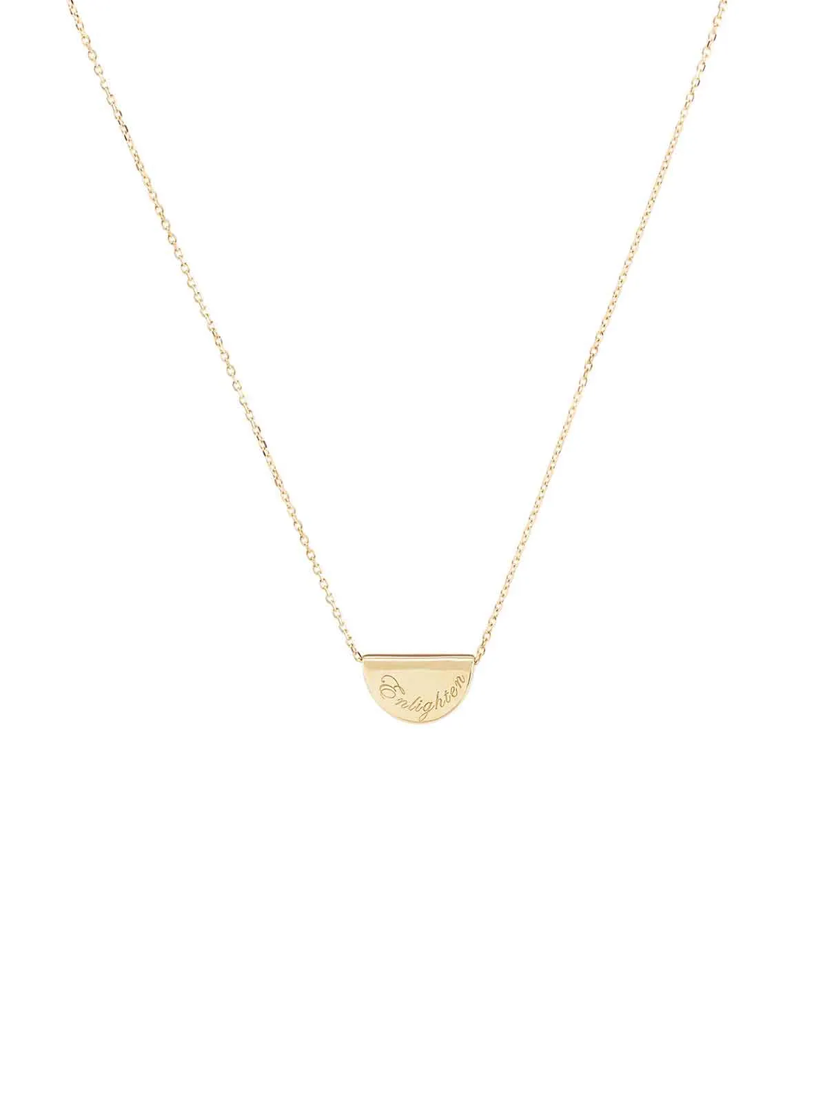 14k Gold Mini Lotus Necklace - Solid Gold