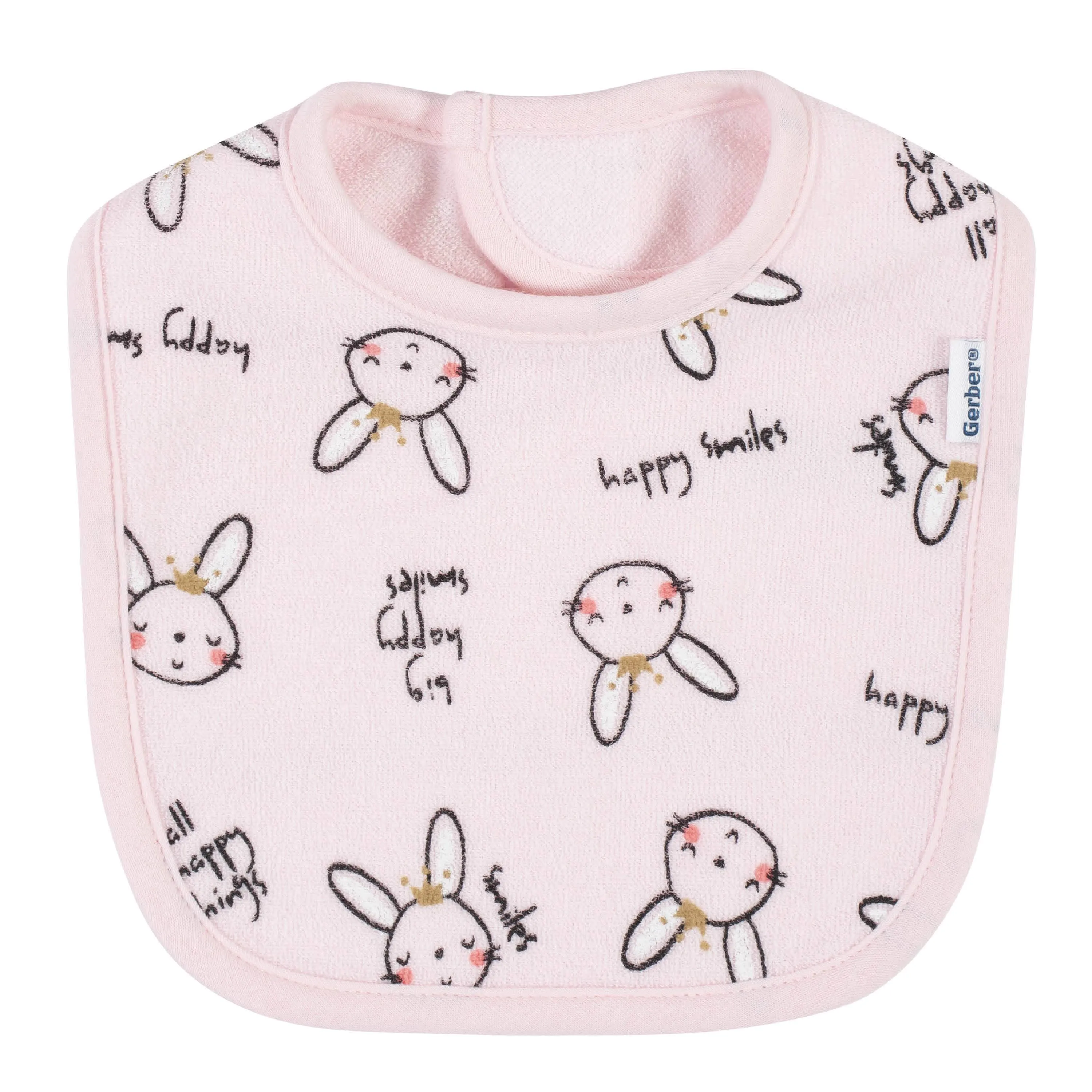 4-Pack Baby Girls Bunny Ballerina Bibs