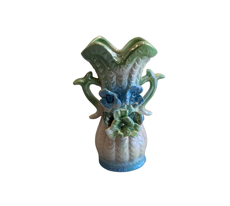 4.5" Blue   Green Decorative Vase