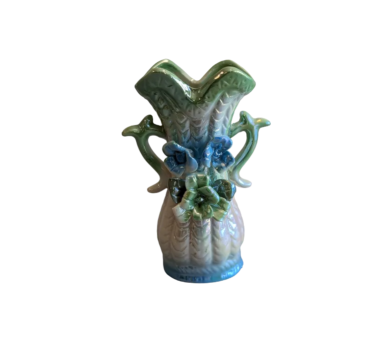 4.5" Blue   Green Decorative Vase