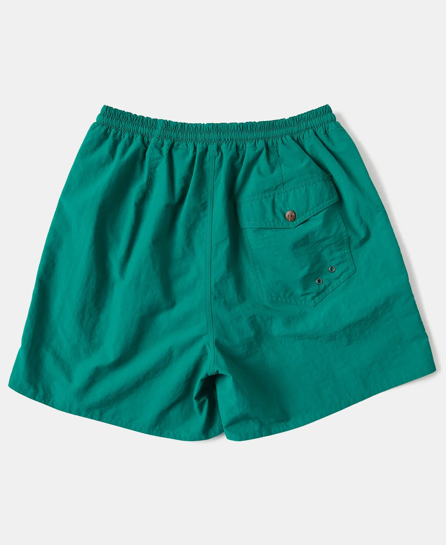 5-Inch Nylon Swim Shorts - Green