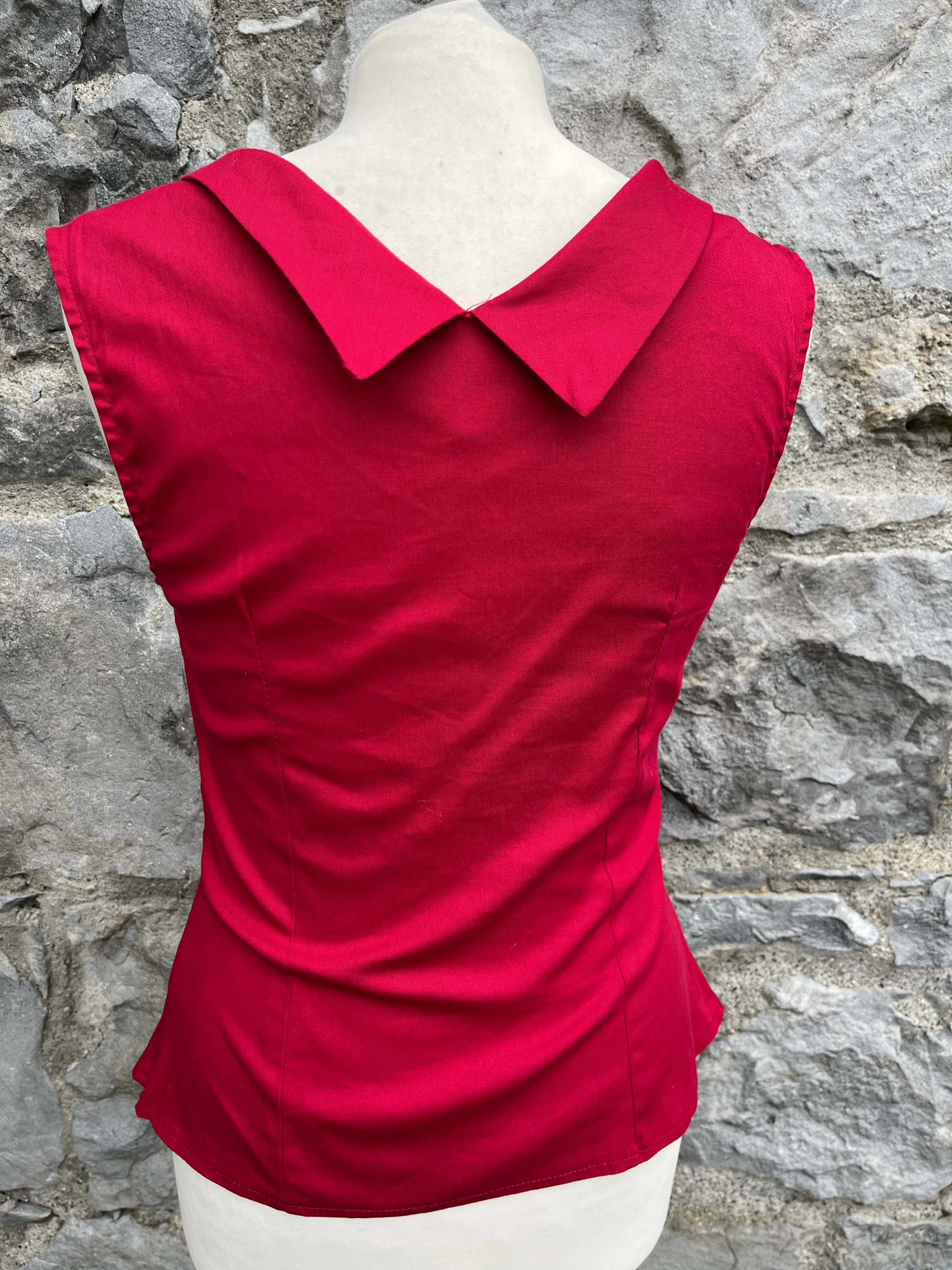 50s style red top  uk 10