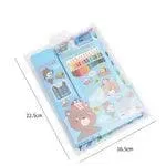 6 in 1 stationery combo set for all (Sky blue)