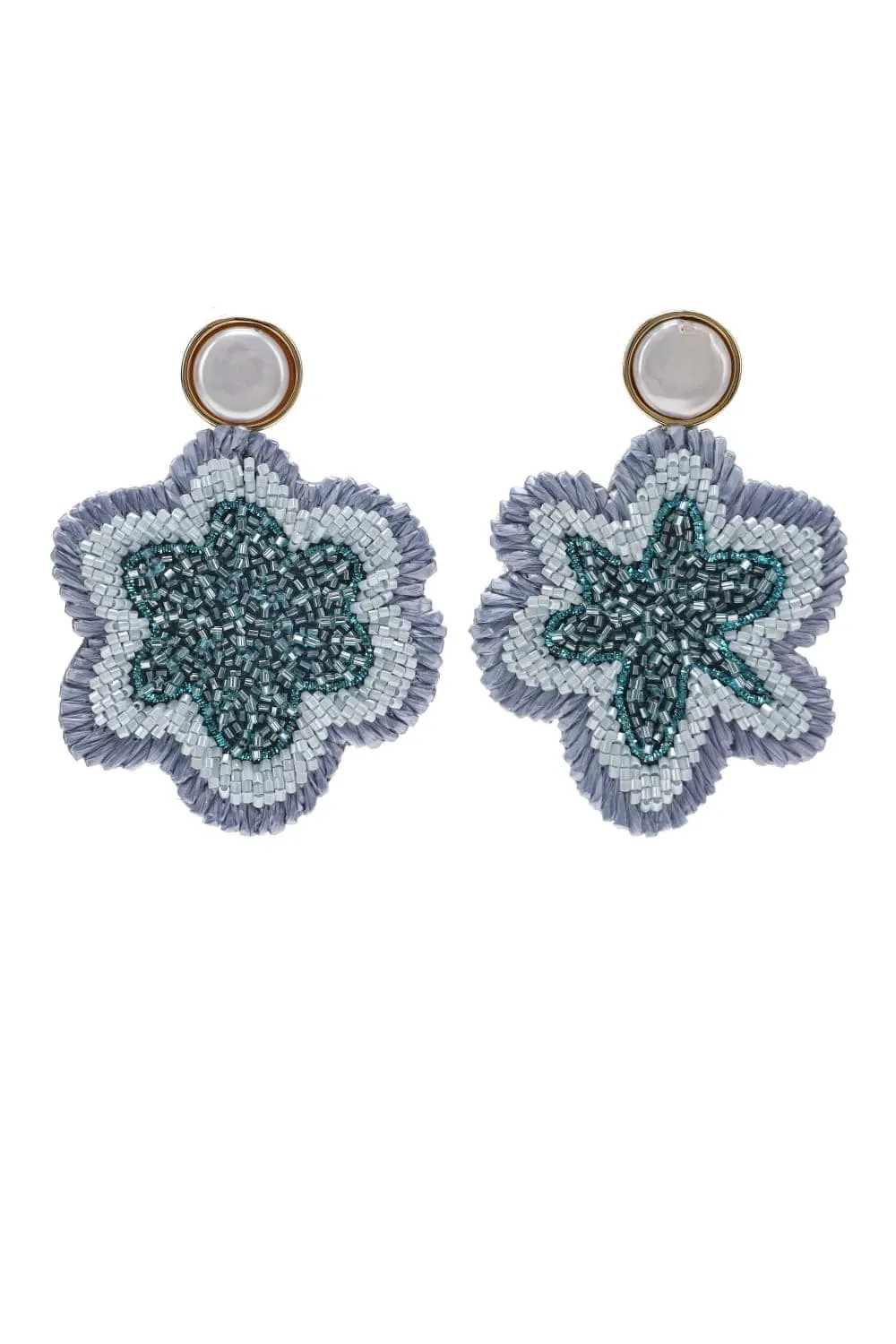 Aamir Pearl Floral Drop Earrings