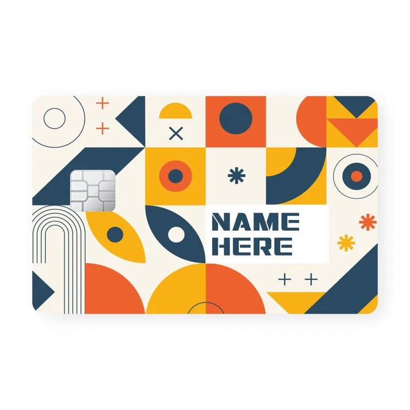 Abstract Column Custom Name Card Skin