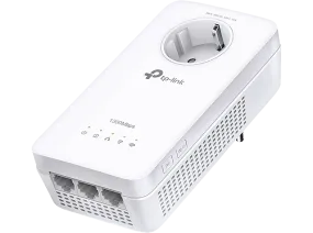 Adaptador PLC - TP-Link TL-WPA8631P, PLC AV1300, Wi-Fi AC1200 Doble Banda, 3 Puertos Gigabit, Blanco