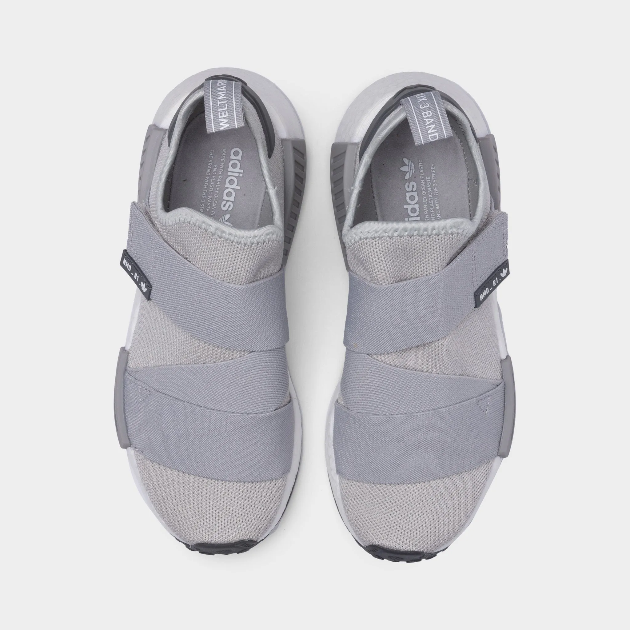 adidas Originals Women's NMD_R1 Strap Grey Two / Cloud White - Grey Five