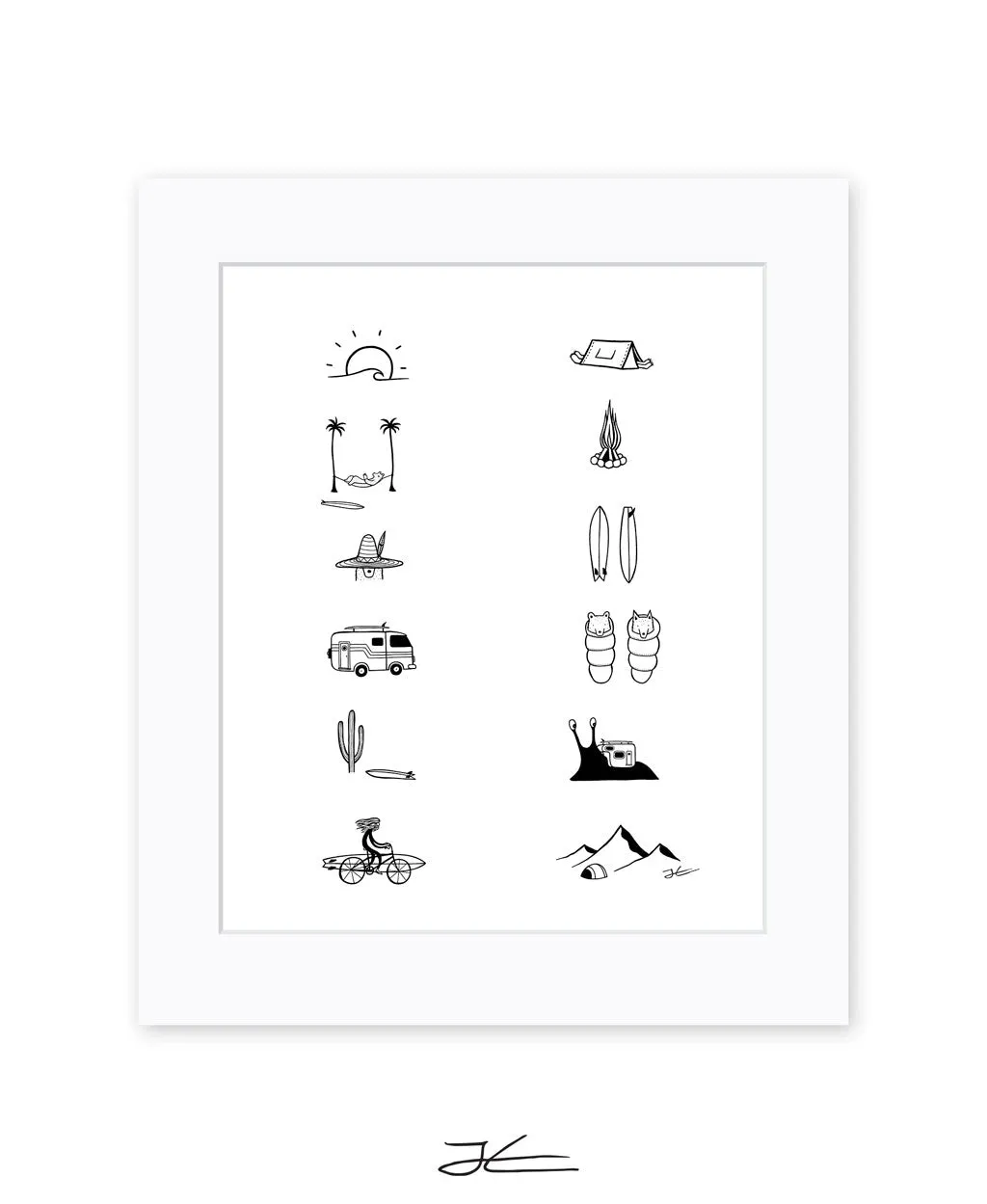 Adventure Icons Season 2 - Print/ Framed Print