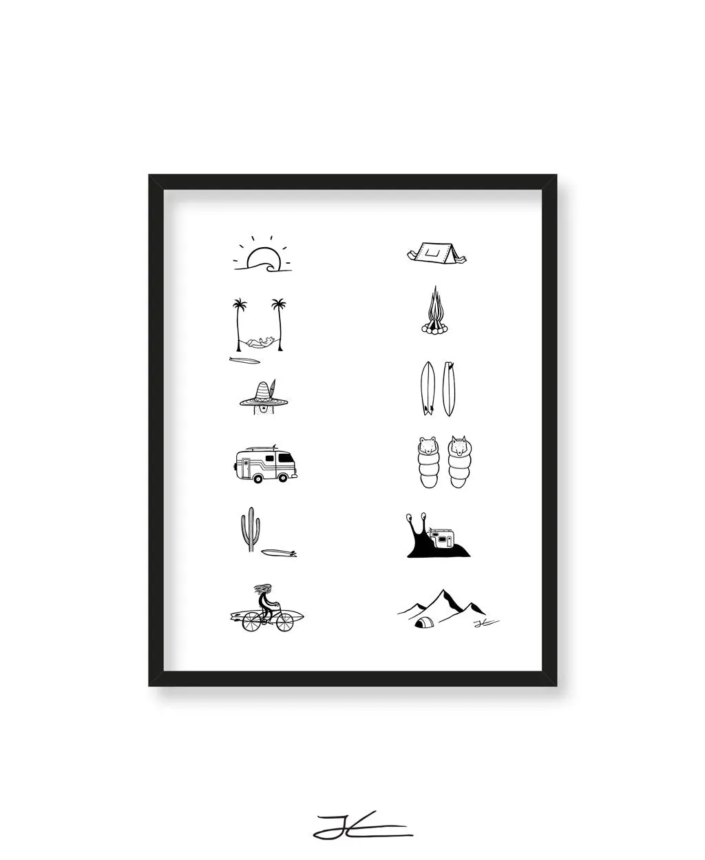 Adventure Icons Season 2 - Print/ Framed Print