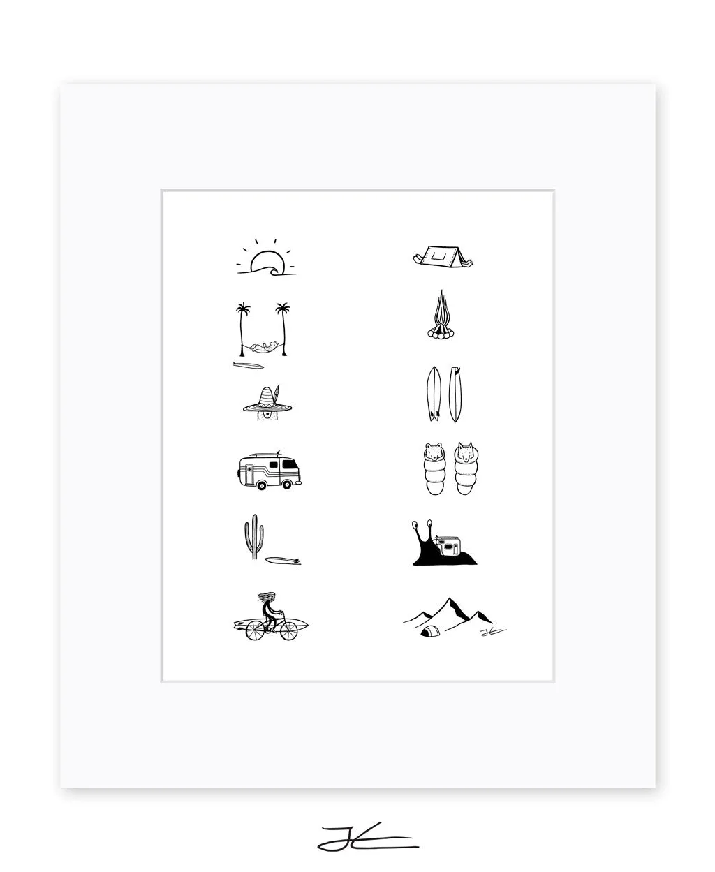 Adventure Icons Season 2 - Print/ Framed Print