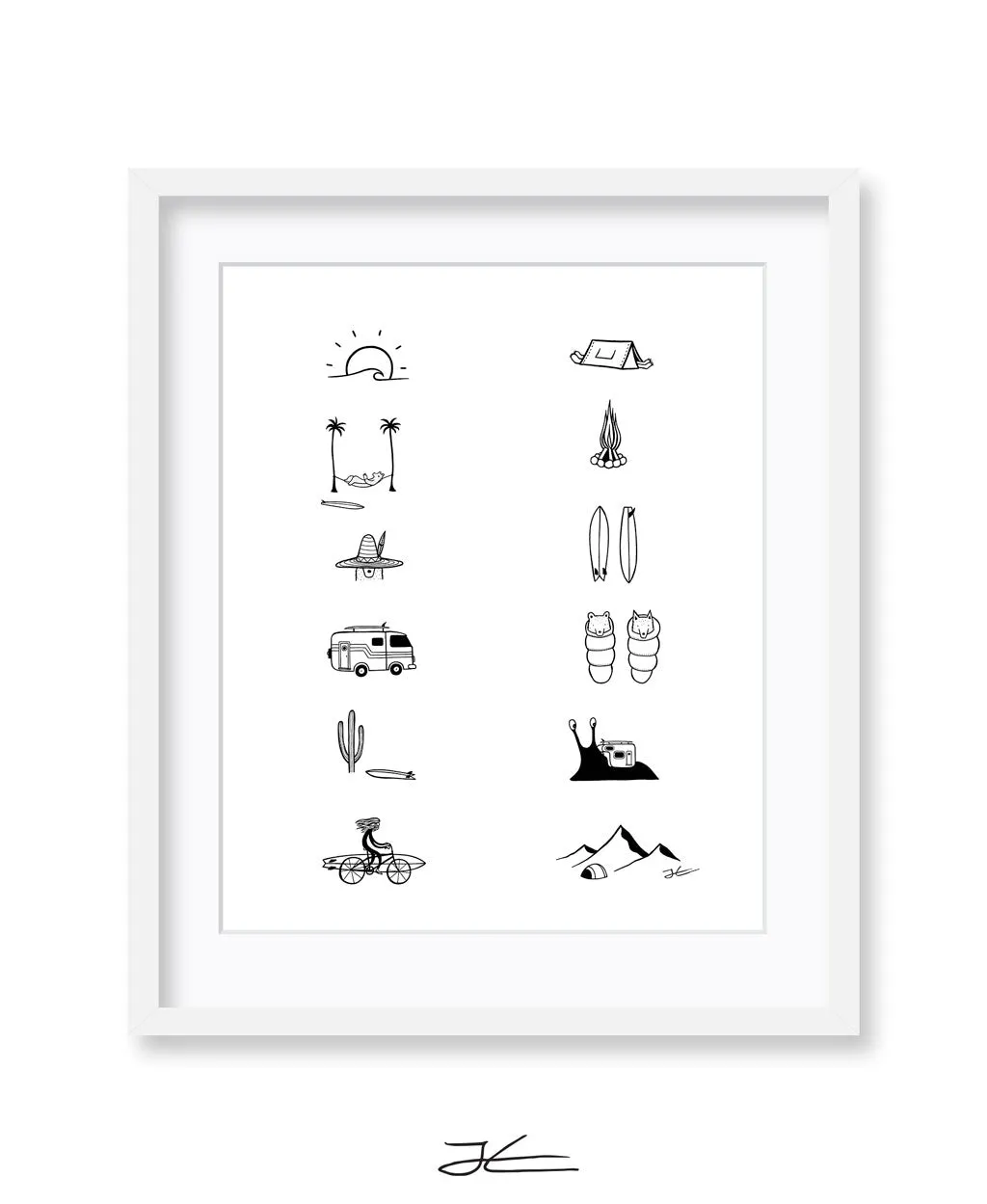 Adventure Icons Season 2 - Print/ Framed Print