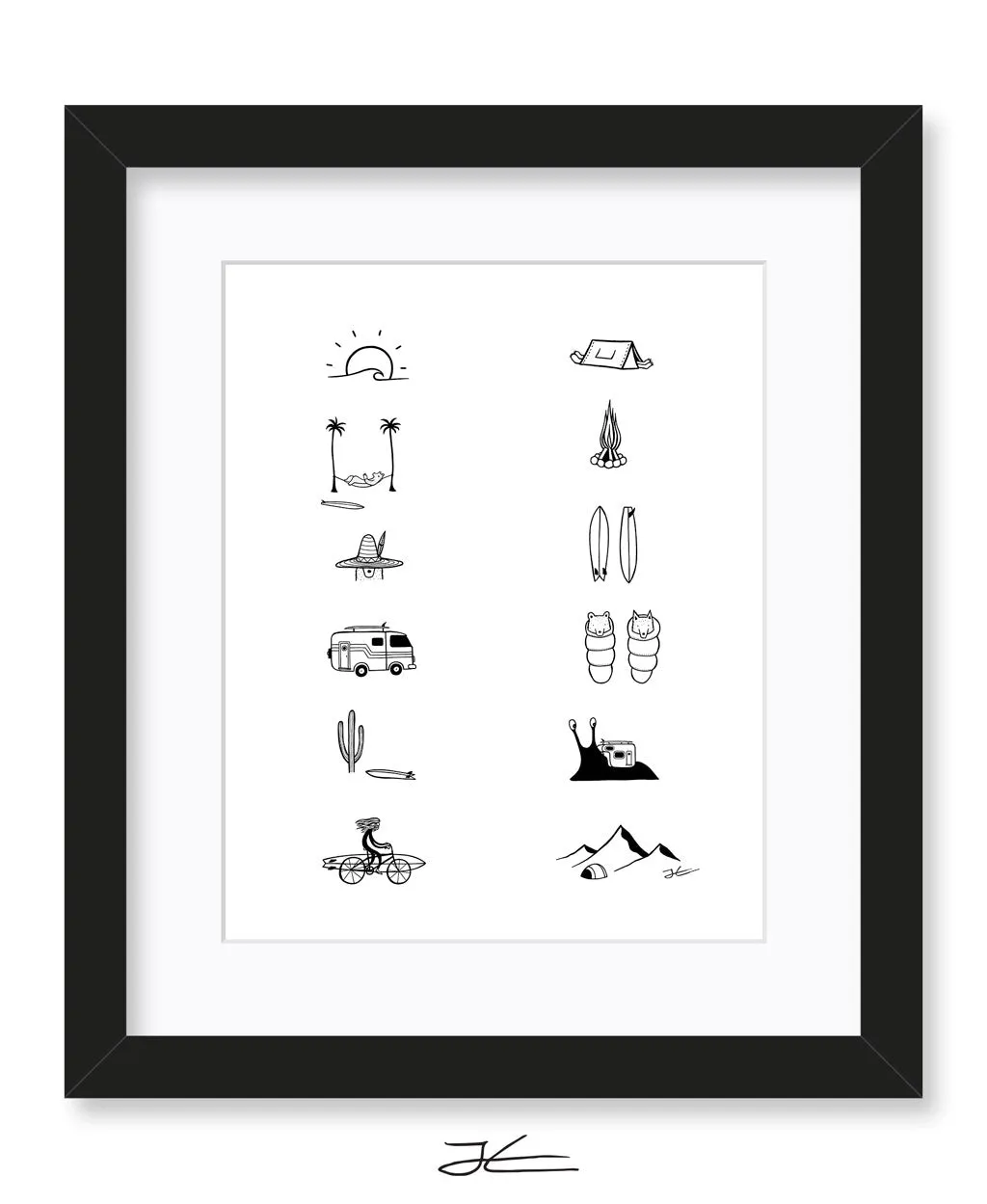 Adventure Icons Season 2 - Print/ Framed Print