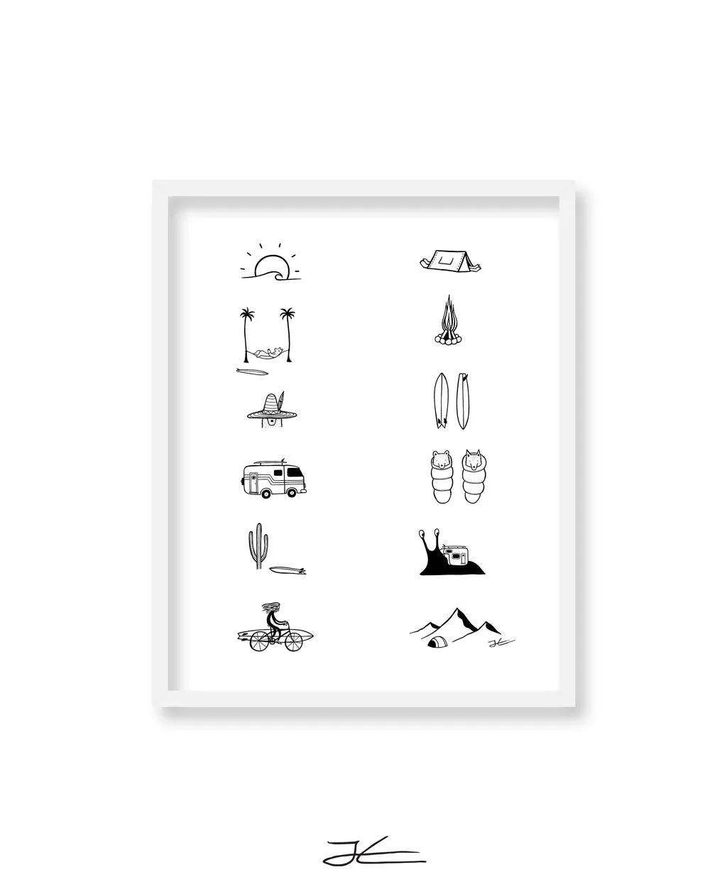 Adventure Icons Season 2 - Print/ Framed Print