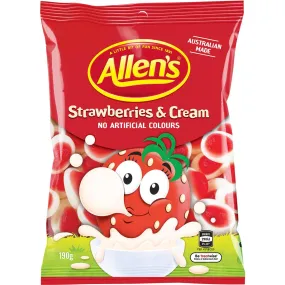 Allen's Strawberries and Cream 190g