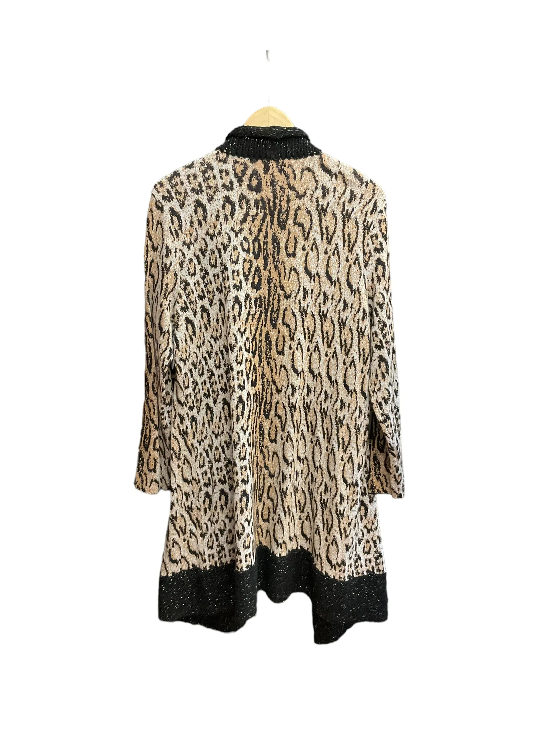 Animal Print Cardigan Chicos, Size Xl