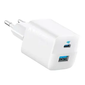 Anker 323 33W Vægoplader m. USB-A & USB-C - Hvid