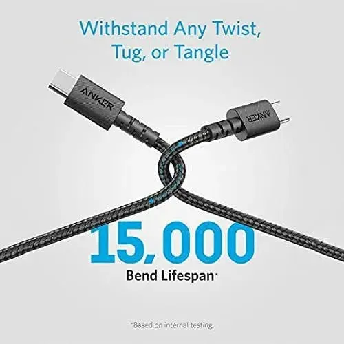 Anker PowerLine Select  USB C to USB C Braided 3ft/0.9m 60W Fast Charging Cable A8032