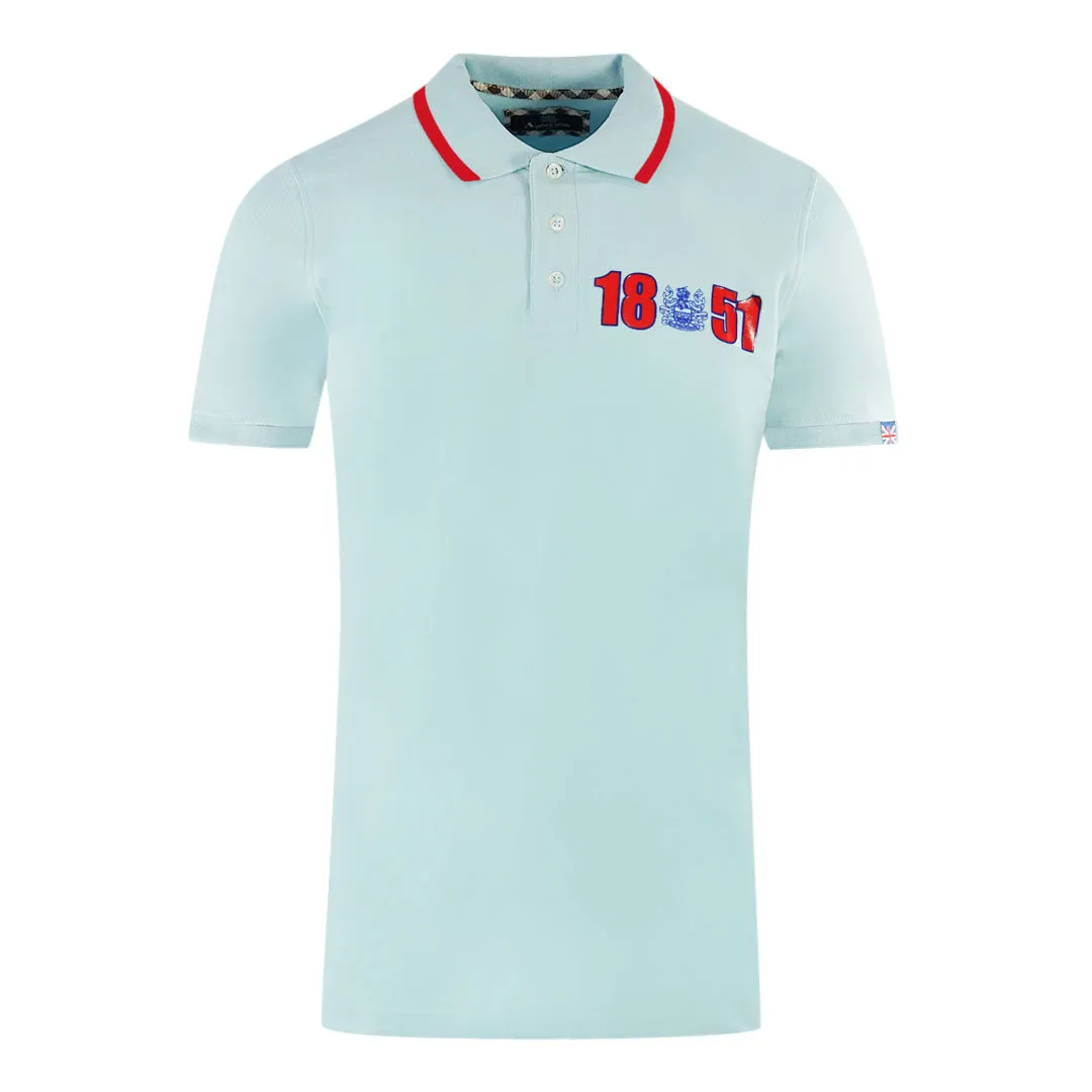 Aquascutum London 1851 Light Blue Polo Shirt