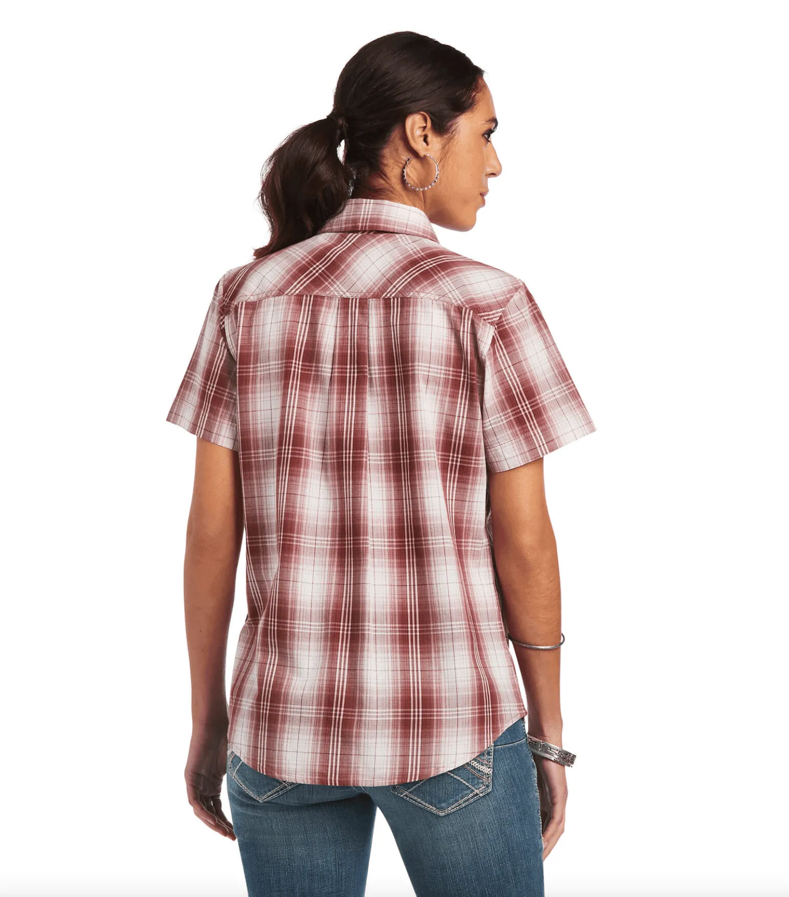 Ariat Women's REAL Billie Jean Short Sleeve Plaid Shirt 10040704