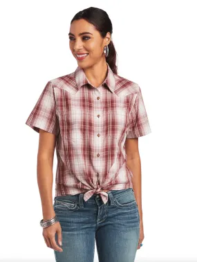 Ariat Women's REAL Billie Jean Short Sleeve Plaid Shirt 10040704