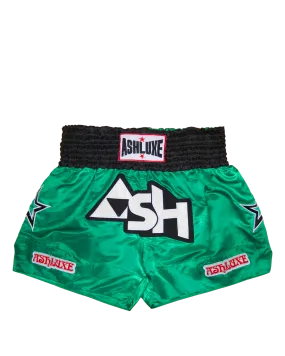 Ashluxe Boxing Trunk Green White