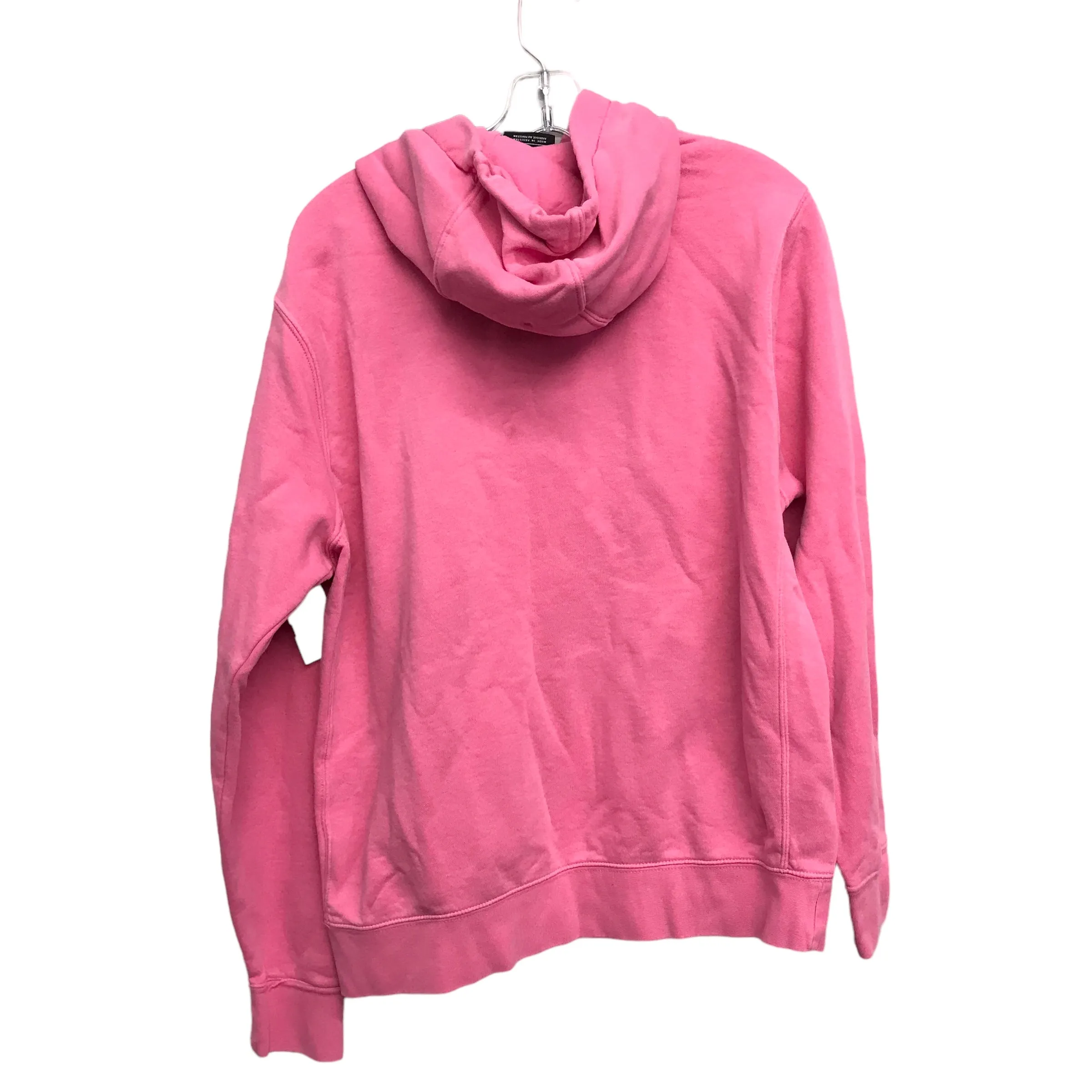 Athletic Sweatshirt Hoodie By Nike In Pink, Size:M