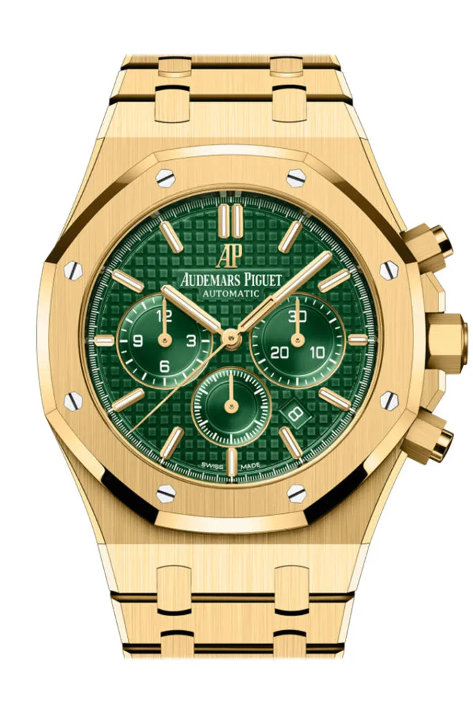 Audemars Piguet Royal Oak 41 Chronograph Green Dial Watch 26331BA.OO.1220BA.02