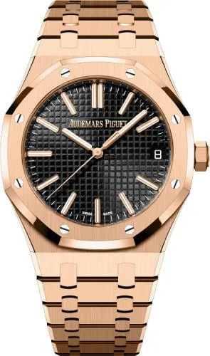 Audemars Piguet Royal Oak 41mm  Selfwinding "50th Anniversary" Rose Gold Black Dial 15510OR.OO.1320OR.02