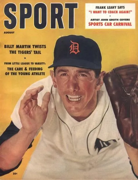 August 1958 Sport Cover (Billy Martin, Detroit Tigers)