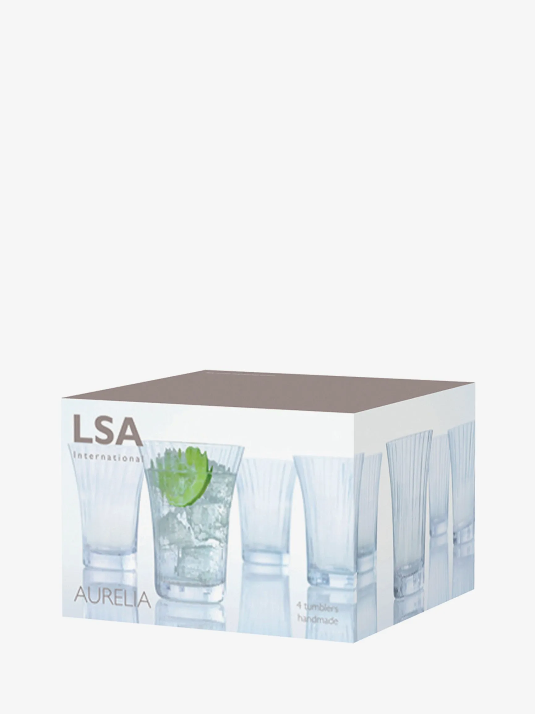 Aurelia Tumbler 340ml Clear Optic x 4