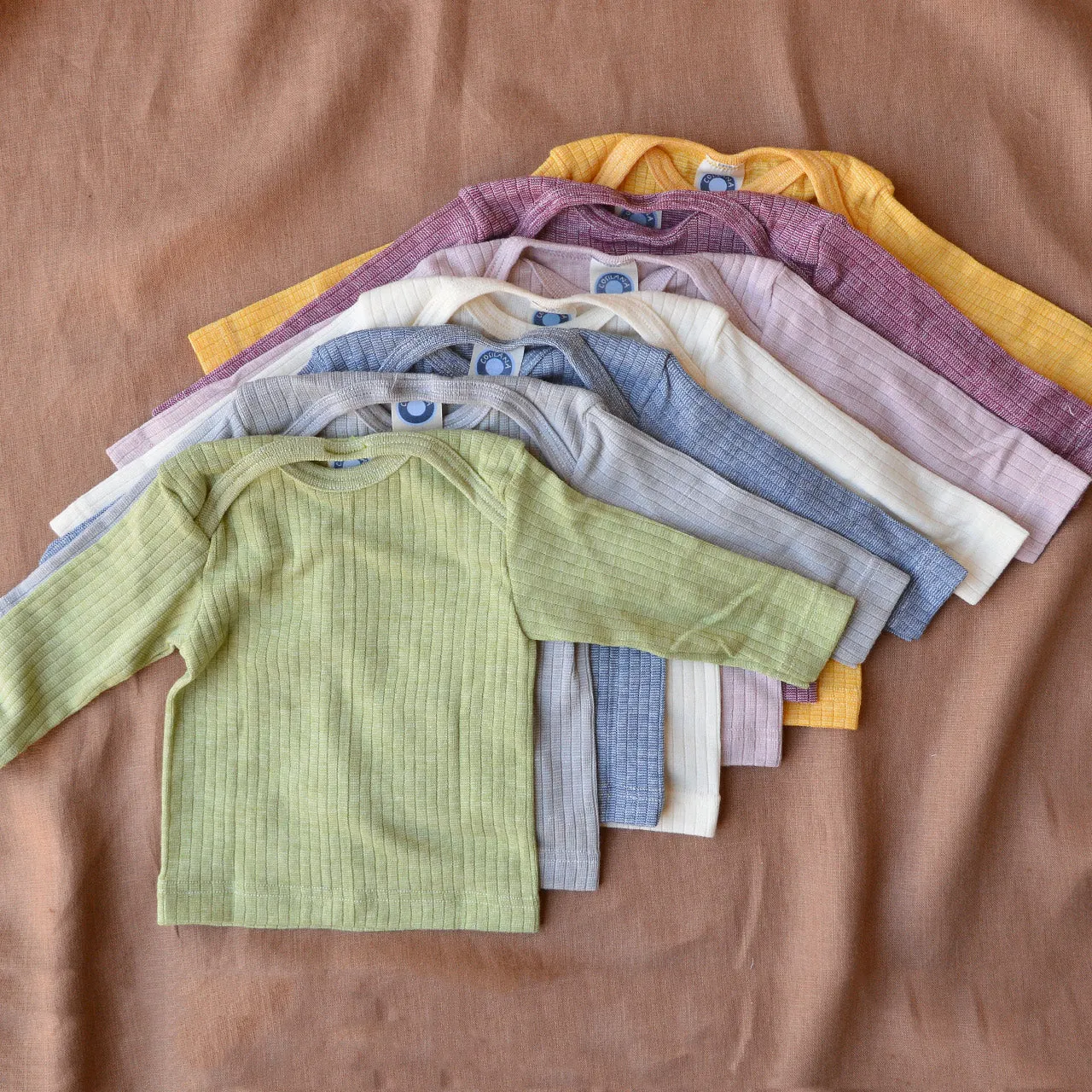 Baby Top Long Sleeve - Organic Cotton/Merino/Silk (0-3y)