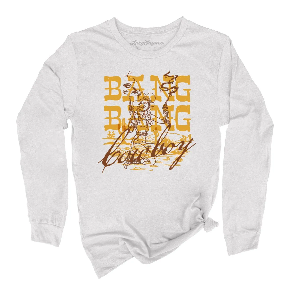 Bang Bang Cowboy Long Sleeve Tee