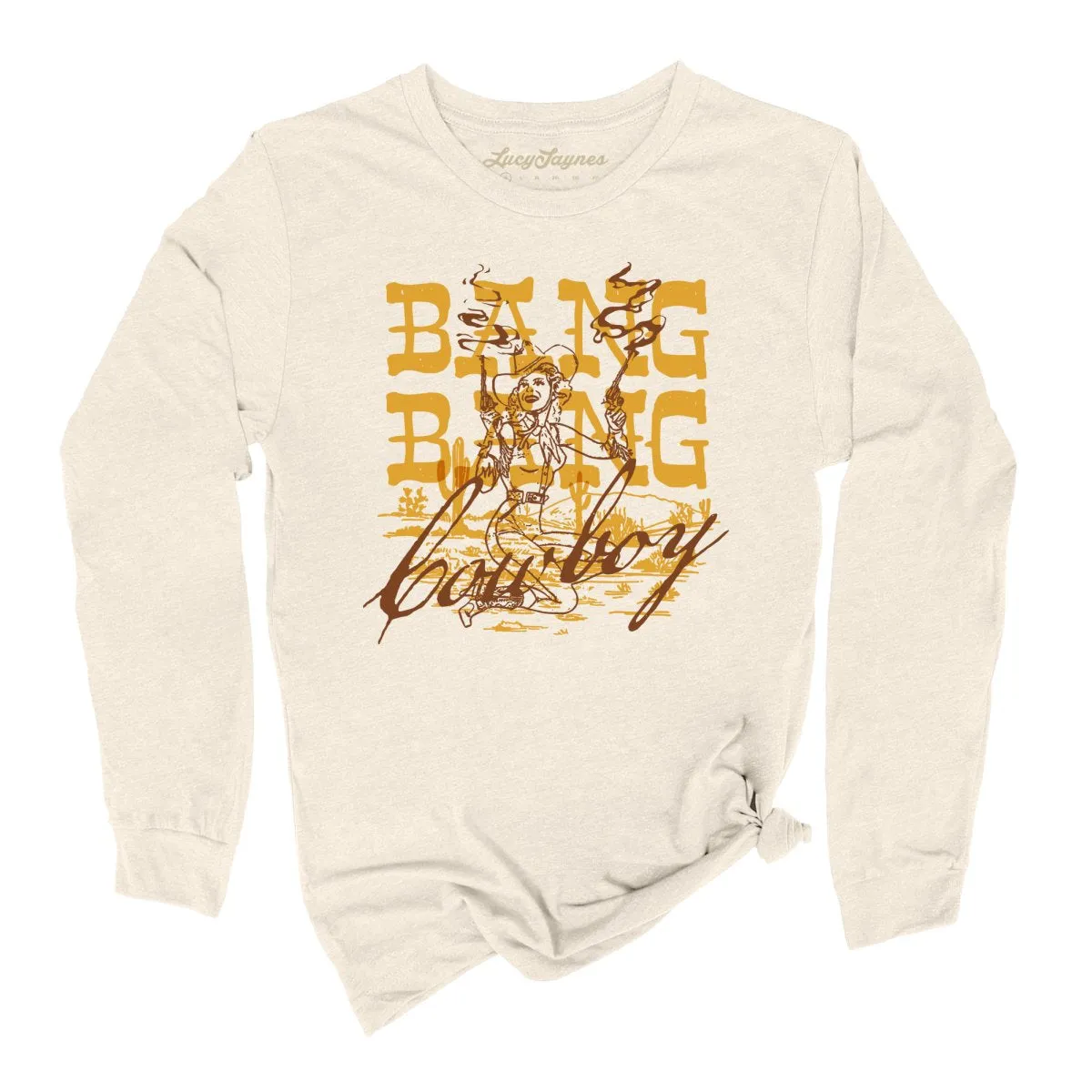 Bang Bang Cowboy Long Sleeve Tee