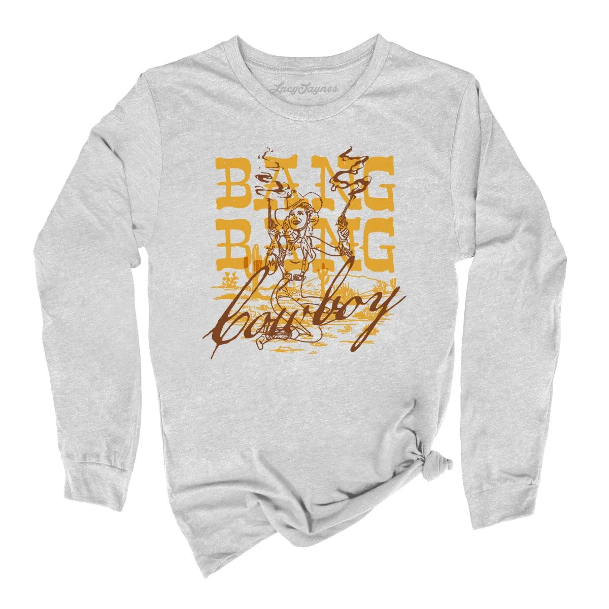 Bang Bang Cowboy Long Sleeve Tee