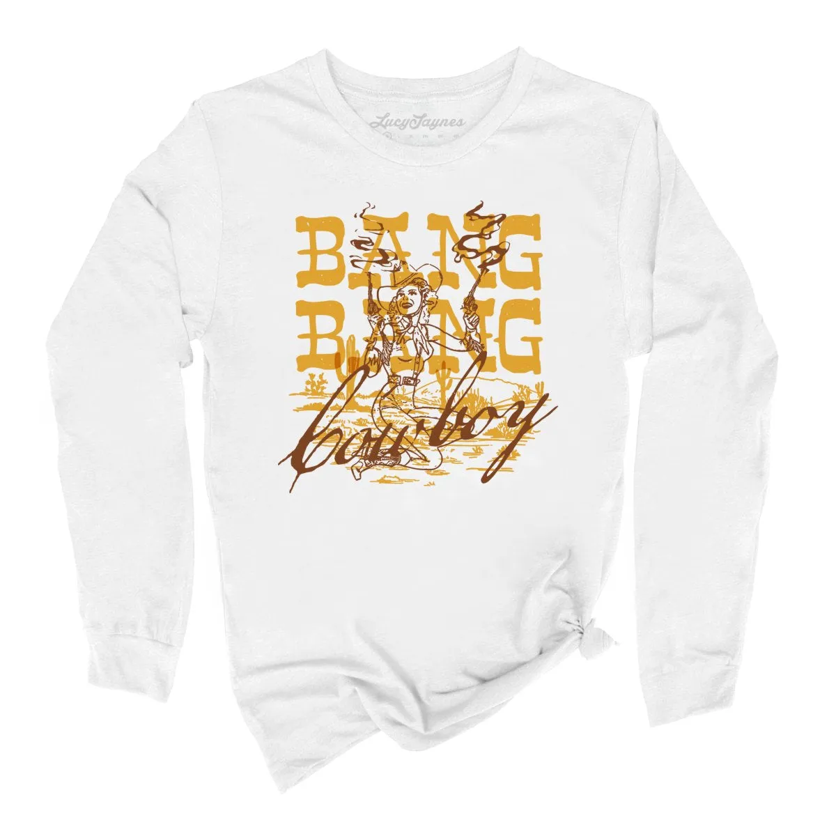 Bang Bang Cowboy Long Sleeve Tee