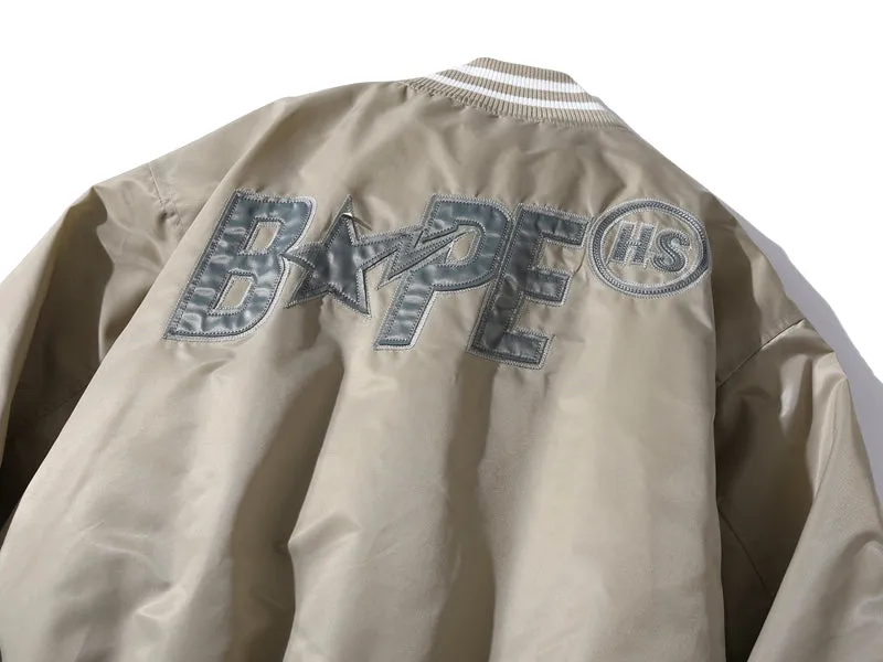 BAPE x Highsnobiety Nylon Varsity Jacket