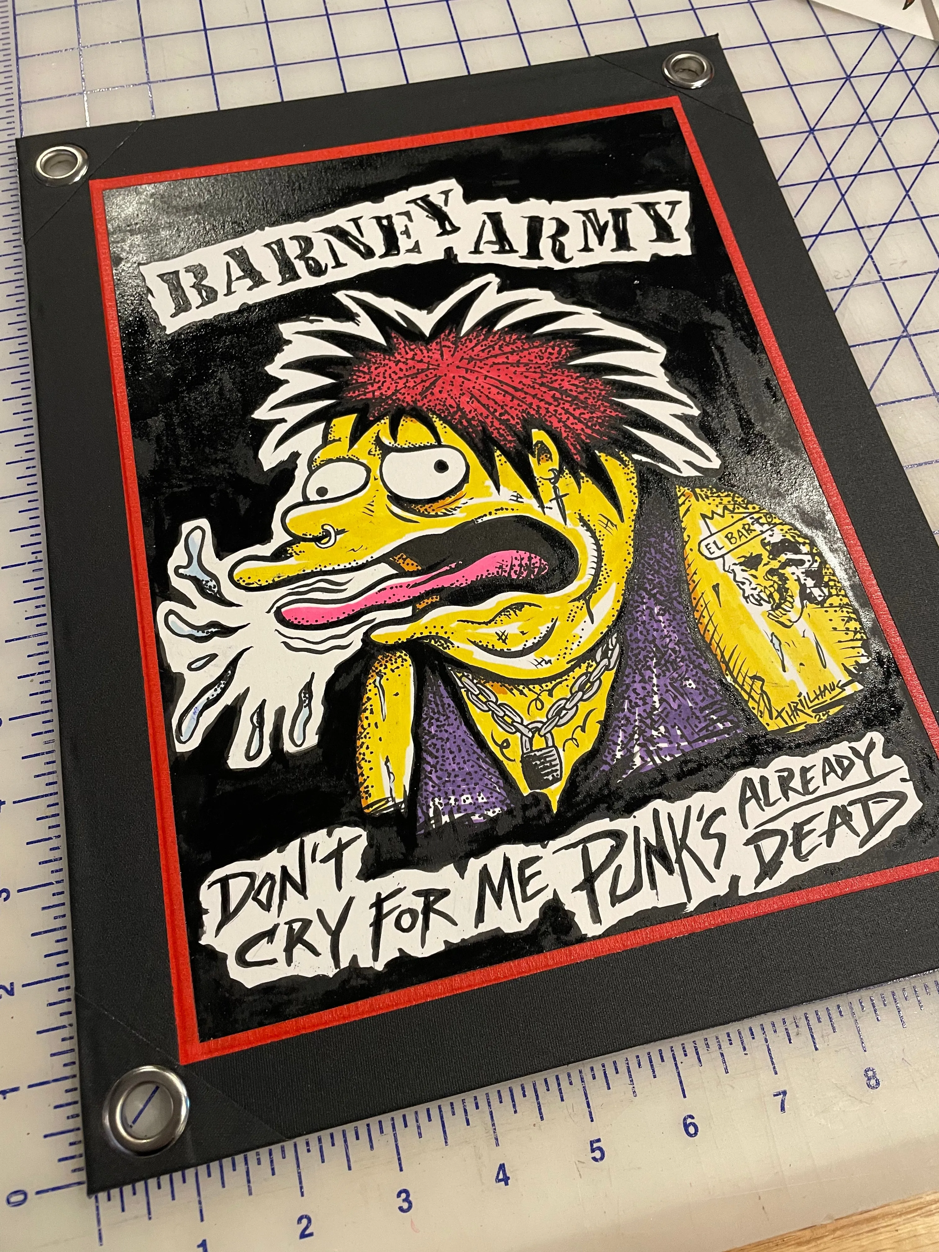 Barney Army Original Art