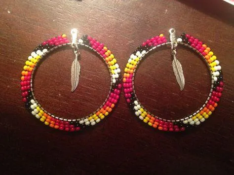 Beading Hoop W/Tab/Hole 5pr