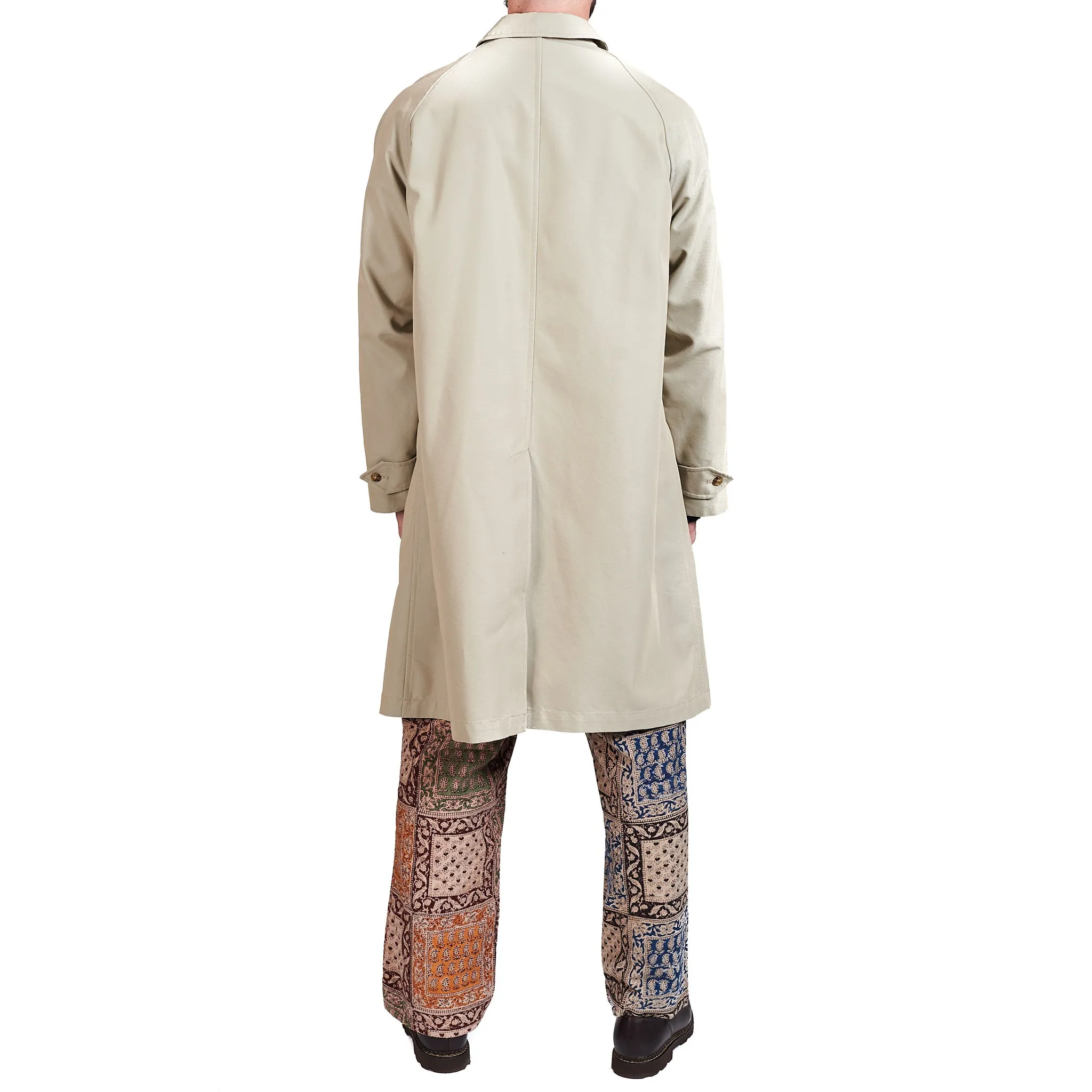 Beams Plus Balmacaan Collar Coat Tetoron/Cotton Gabardine Beige