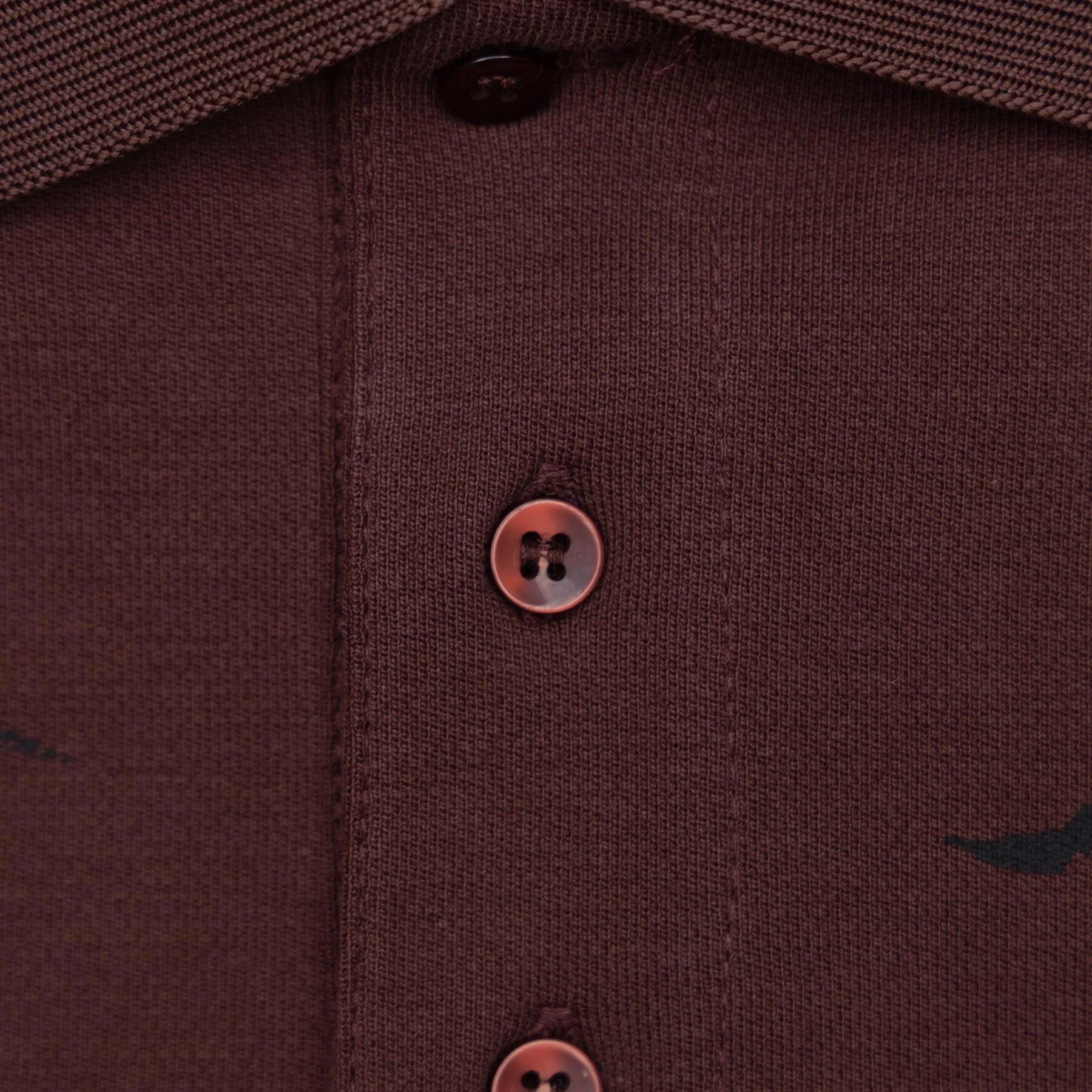 Birdie LS Cotton Pique Polo Brown - AW23