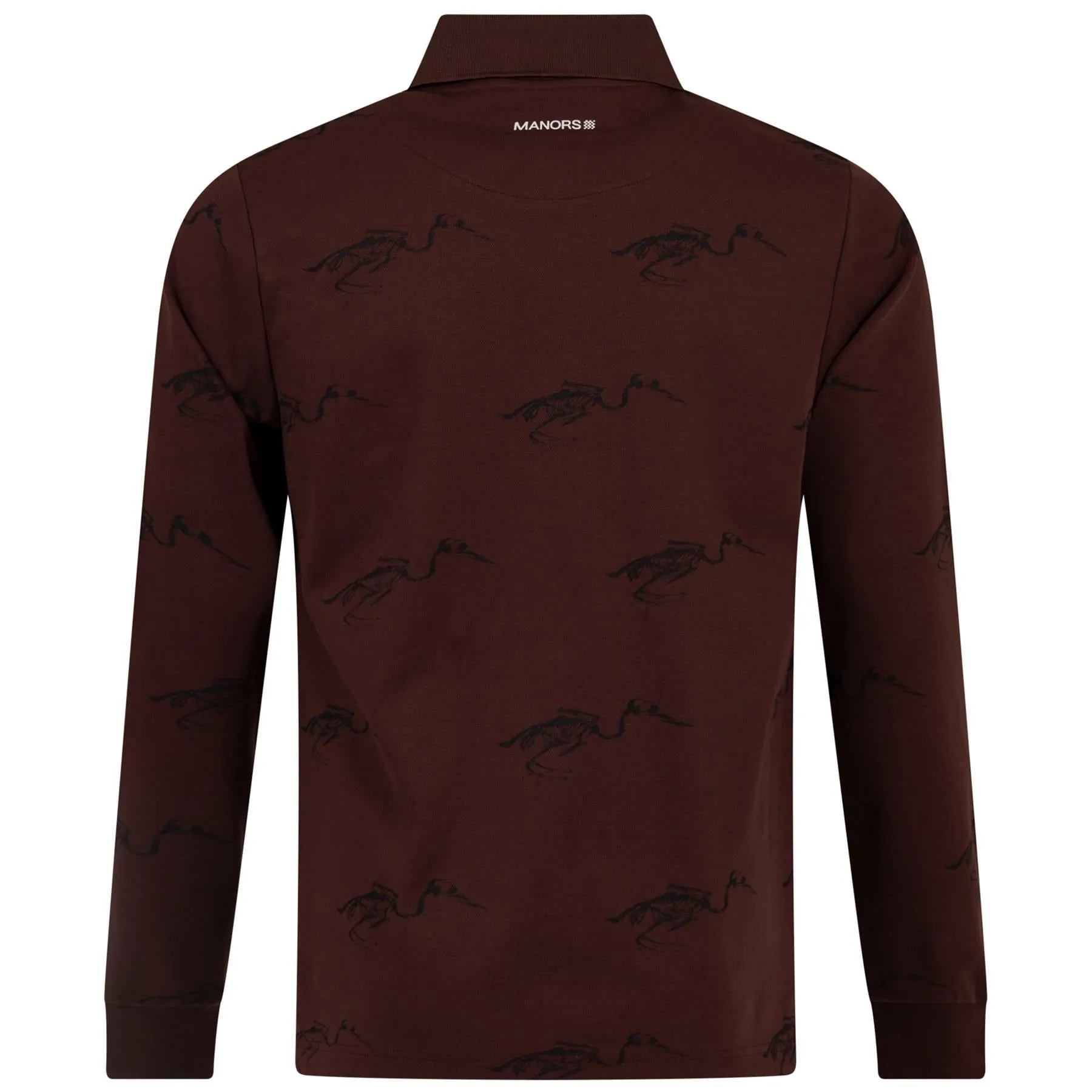 Birdie LS Cotton Pique Polo Brown - AW23