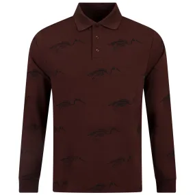 Birdie LS Cotton Pique Polo Brown - AW23