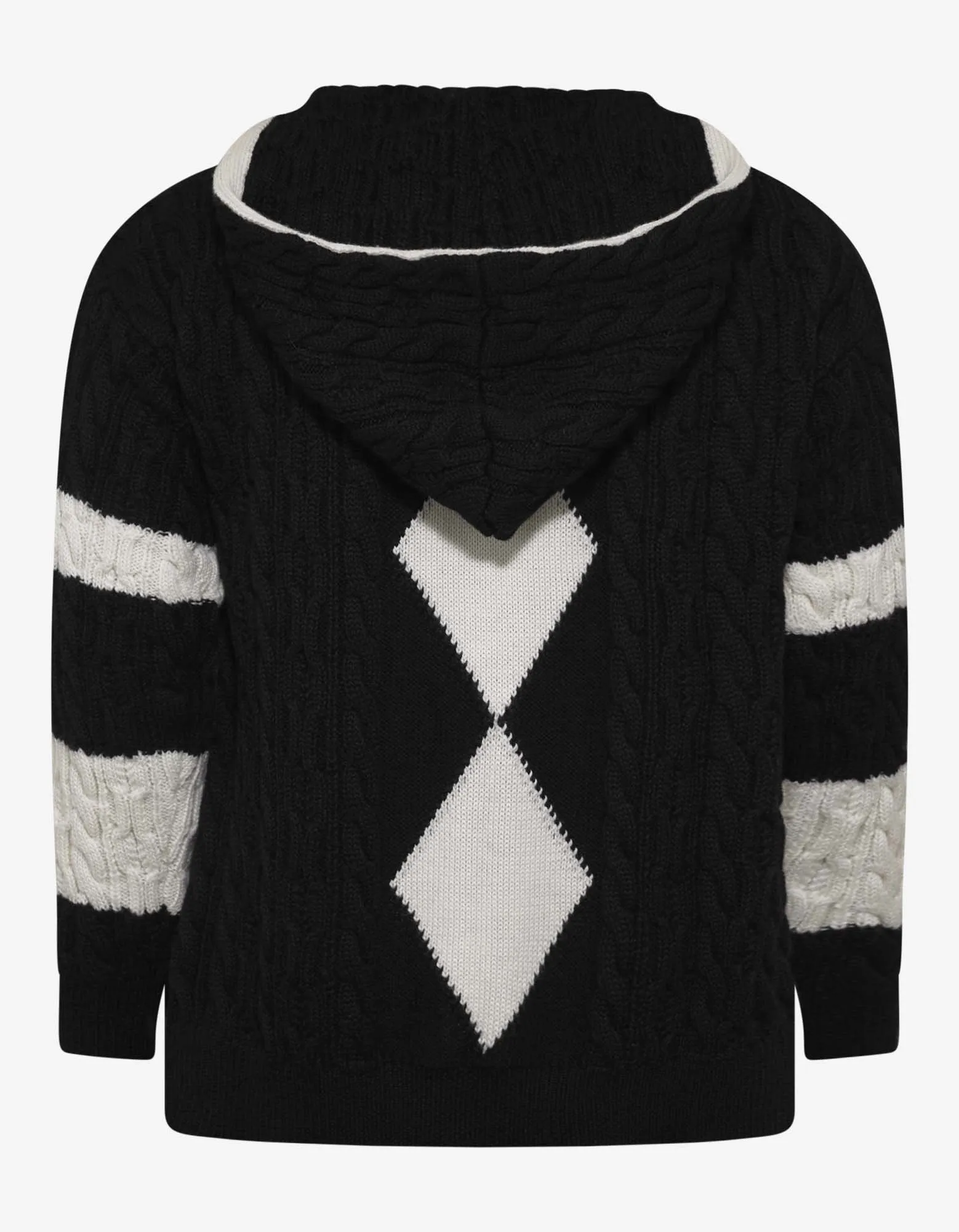 Black & White Hooded Baja