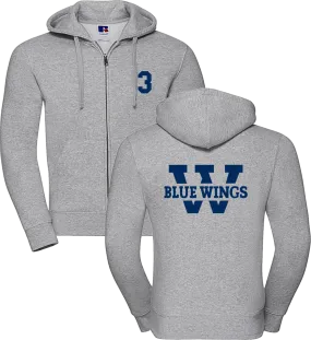 BlueWings - Zipped Hood - #01 (individualisierbar) - Customized