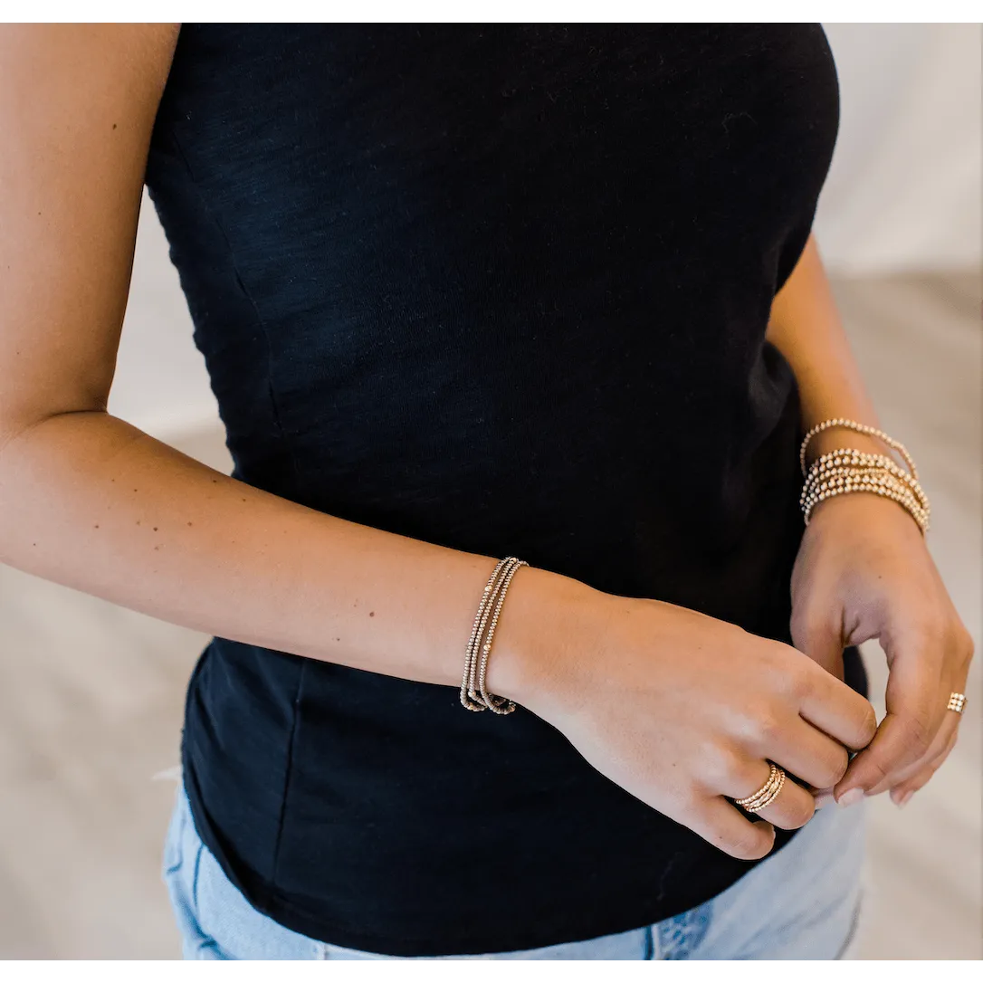 BOHO Bracelet Stack in Bronze   Gold Filled