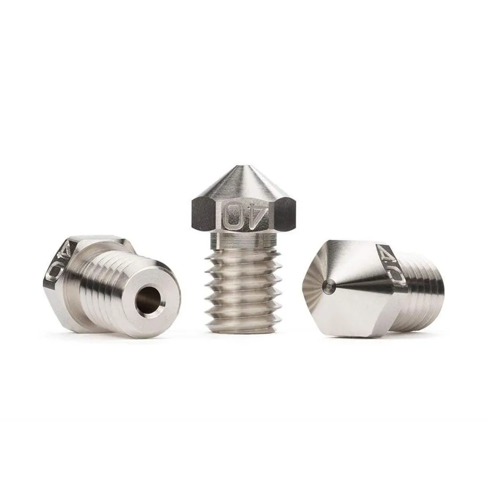 Bondtech M6 Nickel Coated Nozzle for E3D / Reprap M6 Hot Ends M6×1×7.5×12.5 1.75 600-C-MOS-175-40