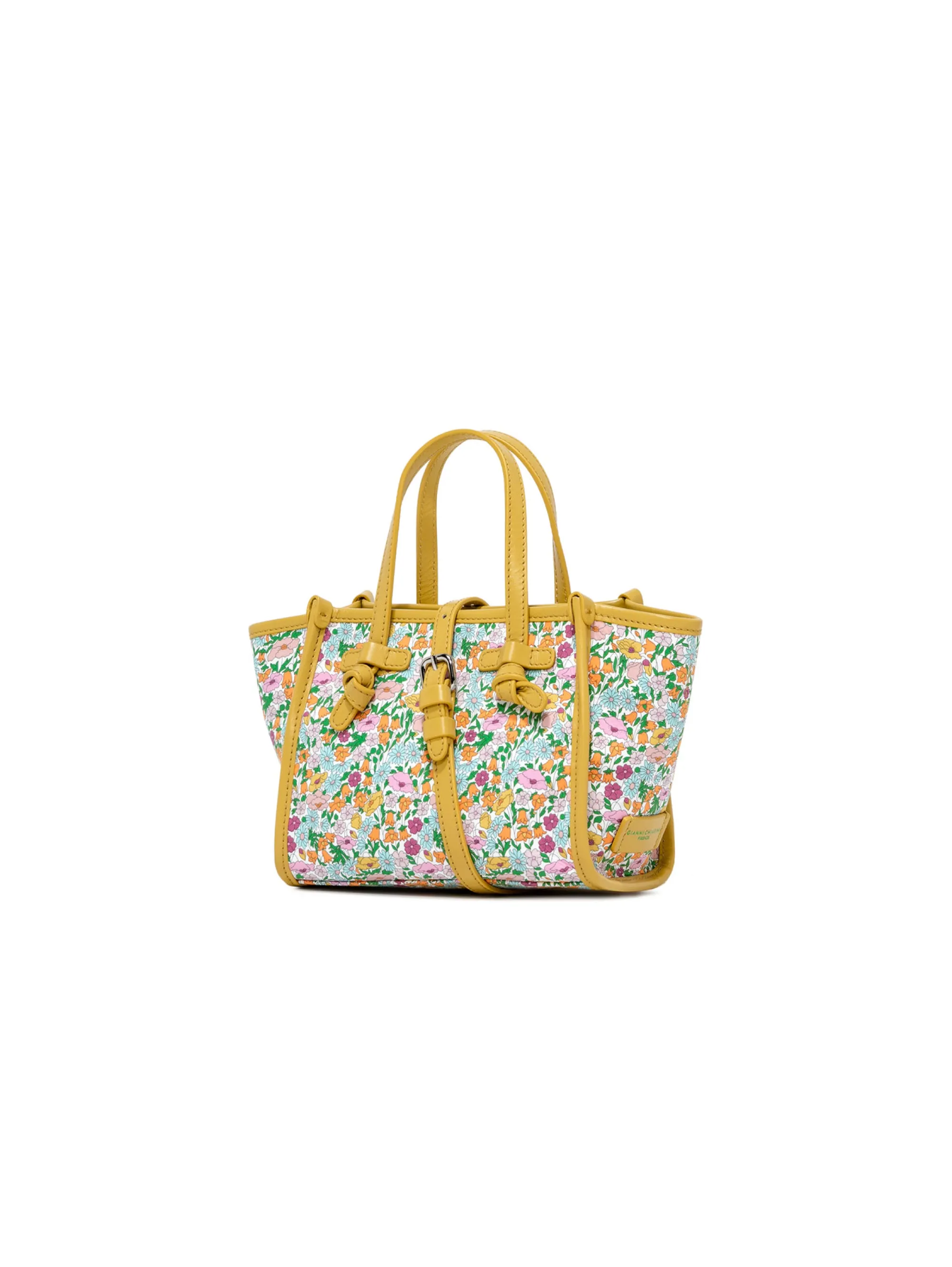 Borsa a Mano Limited Edition con Stampa Floreale Giallo/Multi