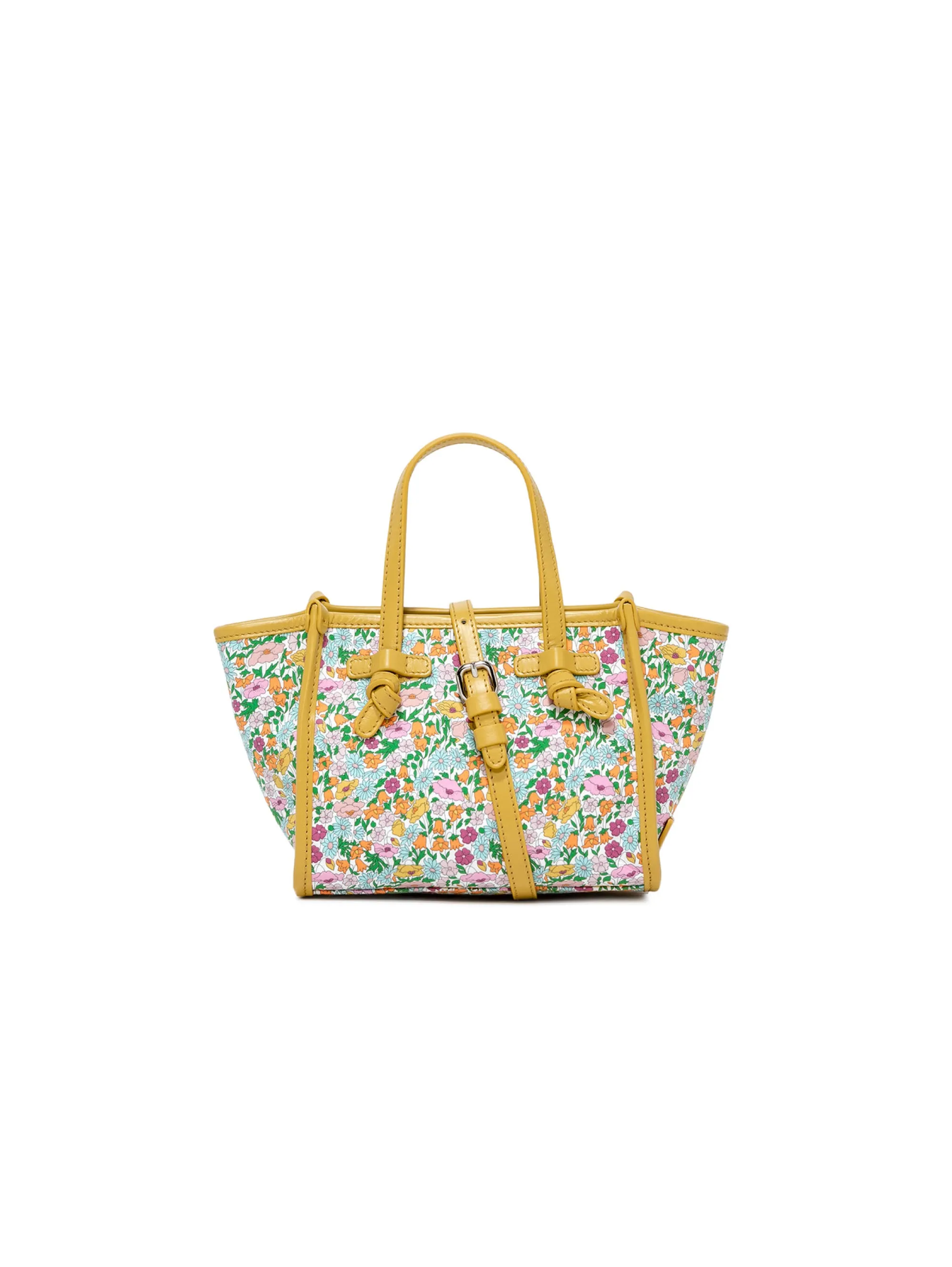 Borsa a Mano Limited Edition con Stampa Floreale Giallo/Multi